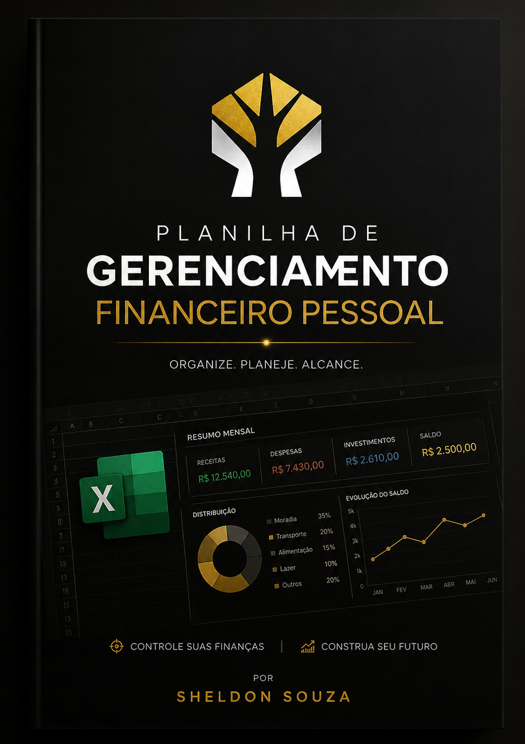 Capa da Planilha de Gerenciamento Financeiro Pessoal