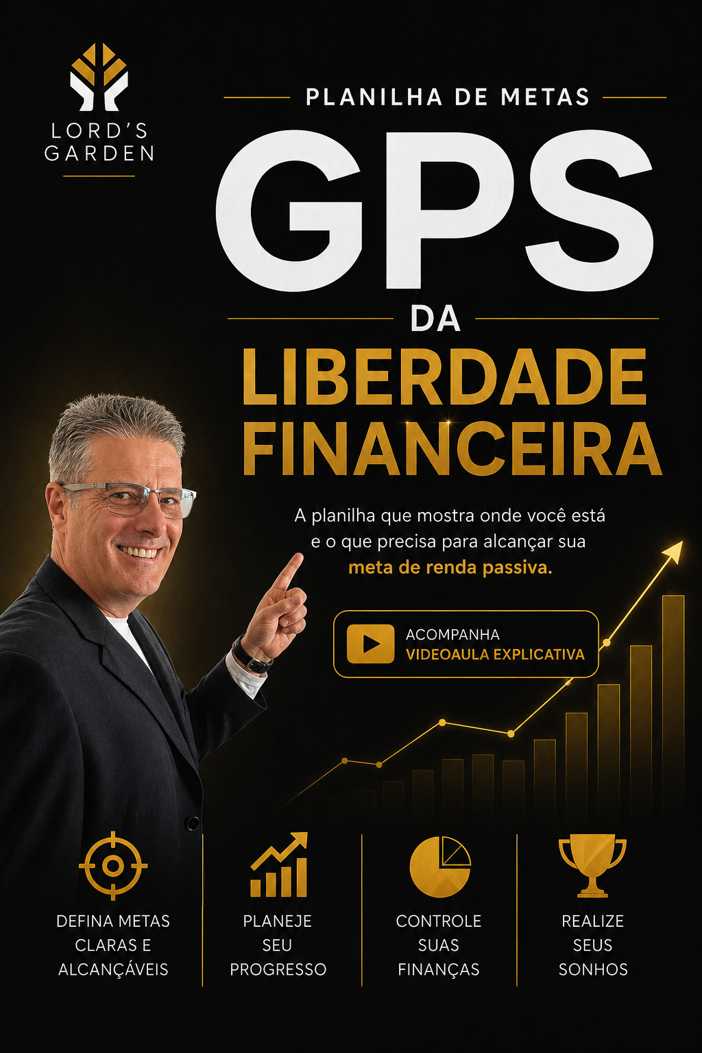 Capa da Planilha de Metas GPS da Liberdade Financeira
